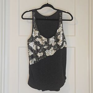 EXPRESS Sequin Tank Top Sz M
